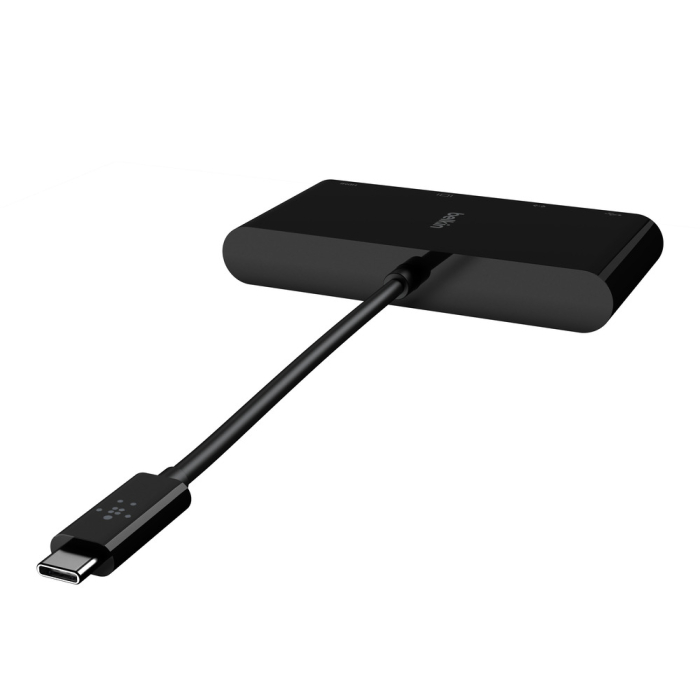 Belkin USB-C Multimedia Adapter (GBE - HDMI - VGA - USB-A) - Black [3]