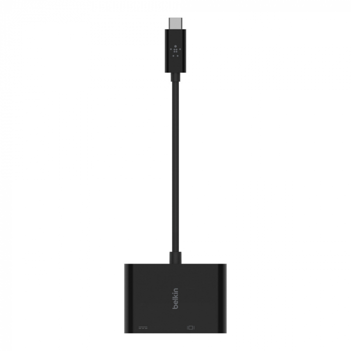 Belkin USB-C to VGA + Charge Adapter (60W PD) - Black [6]