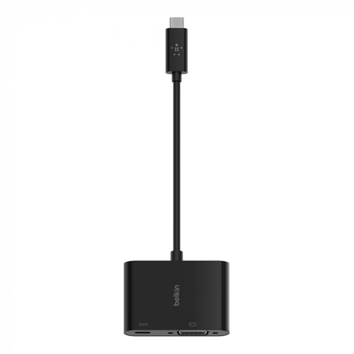 Belkin USB-C to VGA + Charge Adapter (60W PD) - Black [2]