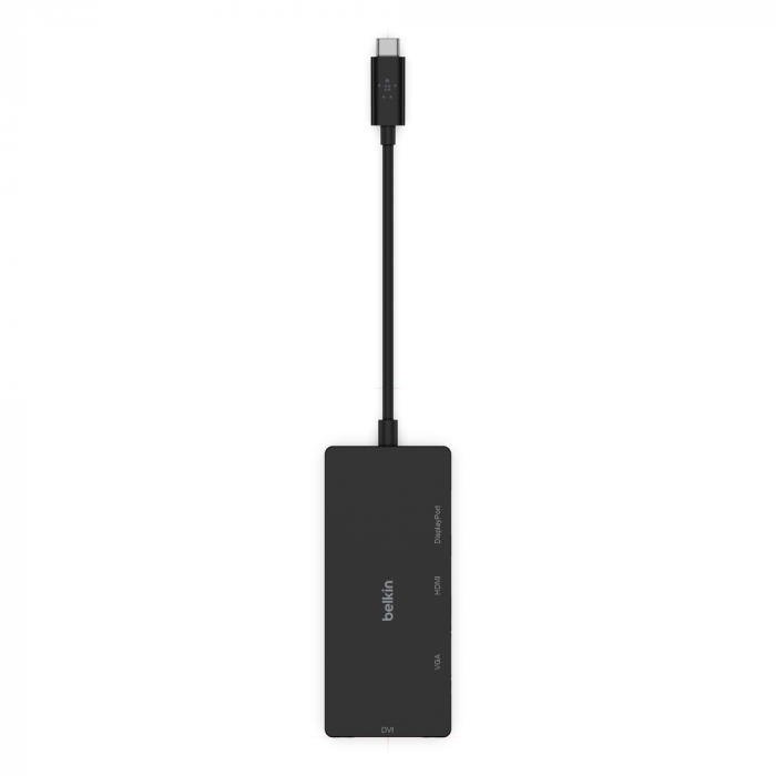 Belkin USB-C Video Adapter (HDMI, VGA, DVI, DISPLAYPORT) - Black [3]