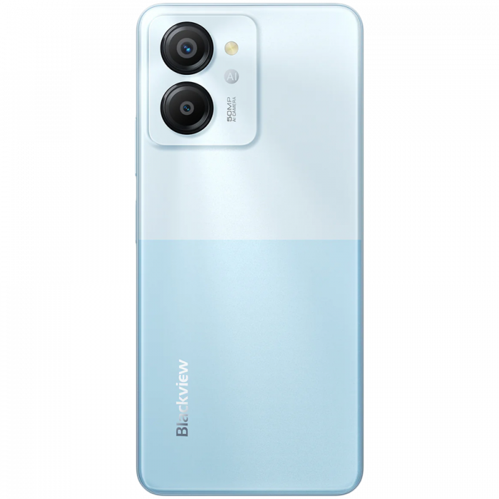 Blackview COLOR 8 8/256GB, 6.75inch FHD+ 720x1600, Octa-core,8MP Front/50MP, Battery 6000mAh, Type-C, Android 13, Fingerprint, Dual SIM, 3 SD card slots, 18W wired charging, Blue [4]