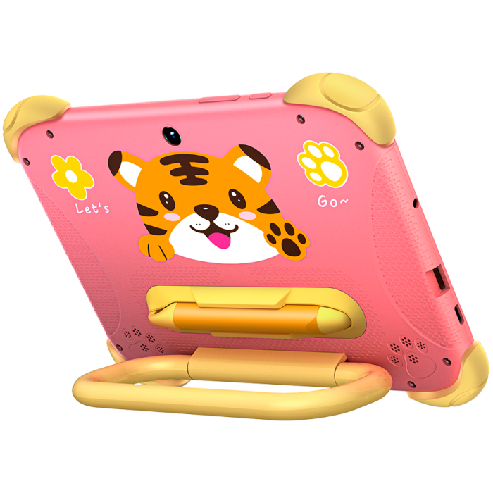 Blackview Link 1 Kids Mini WiFi6 7-inch 1024x600 HD+ 60Hz RK3562 2.0Hz 3GB+32GB 3000mAh Cam 2MP 5MP Stylus glass protector Handle Stand design Android 16 Sweet Pink [7]