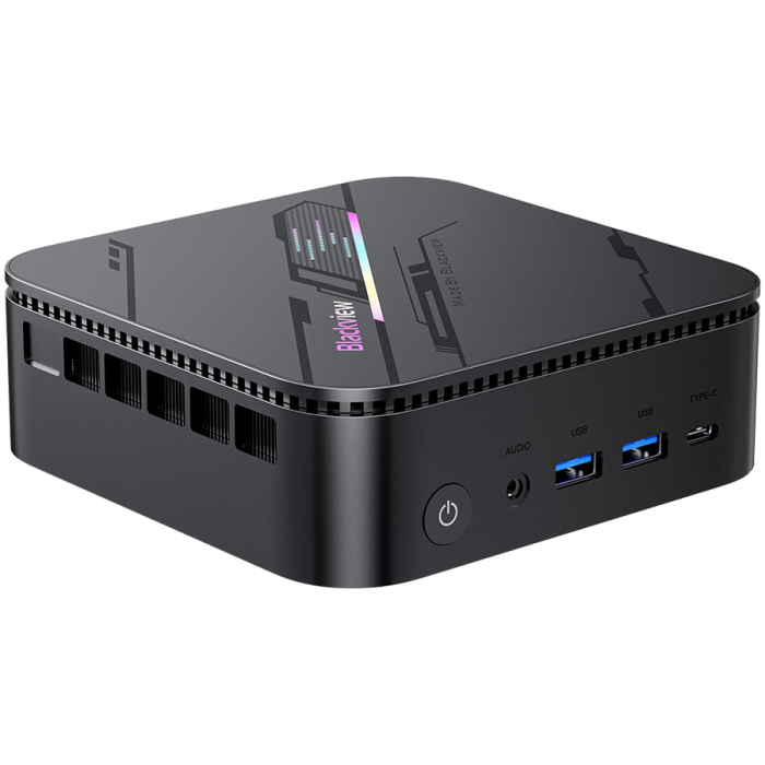 Blackview miniPC MP100 Pro i5-12450H up to 4,4HGz 16/512 WiFi 6 BT 5.2 LAN RJ45 USB 3.1Gen1x4 USB 3.1Gen2x2 TypeC PDx1 HDMI DP Windows 11Pro Grey [3]