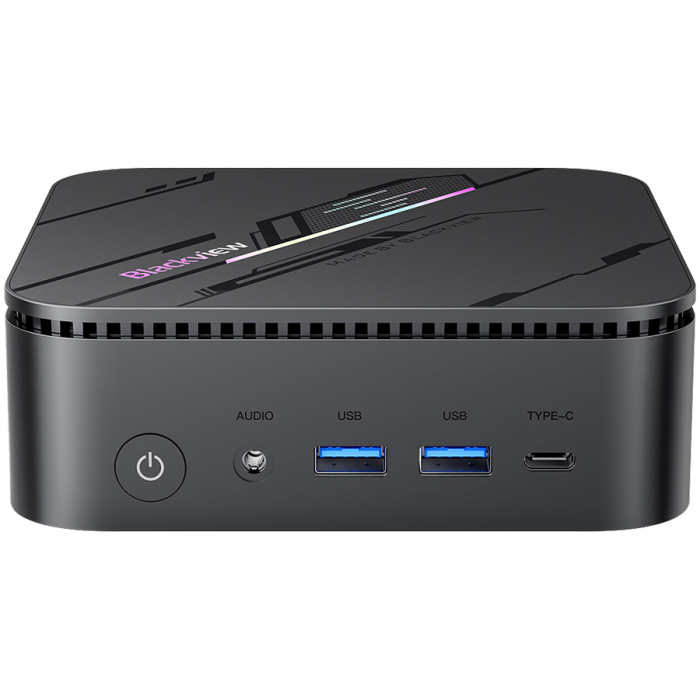 Blackview miniPC MP100 Pro i5-12450H up to 4,4HGz 16/512 WiFi 6 BT 5.2 LAN RJ45 USB 3.1Gen1x4 USB 3.1Gen2x2 TypeC PDx1 HDMI DP Windows 11Pro Grey [2]