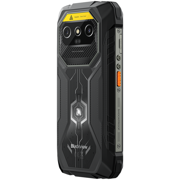 Blackview ROCK 1 Pro LTE 6.56-inch HD+ 1612x720 90Hz 8+256GB MT Helio G81 Octa-Core 2.0GHz 13MP Front 16+20MP Rear BARCODE SCANER NFC MIL-STD-810H 15000mAh Fingerprint Android 16 Black [8]