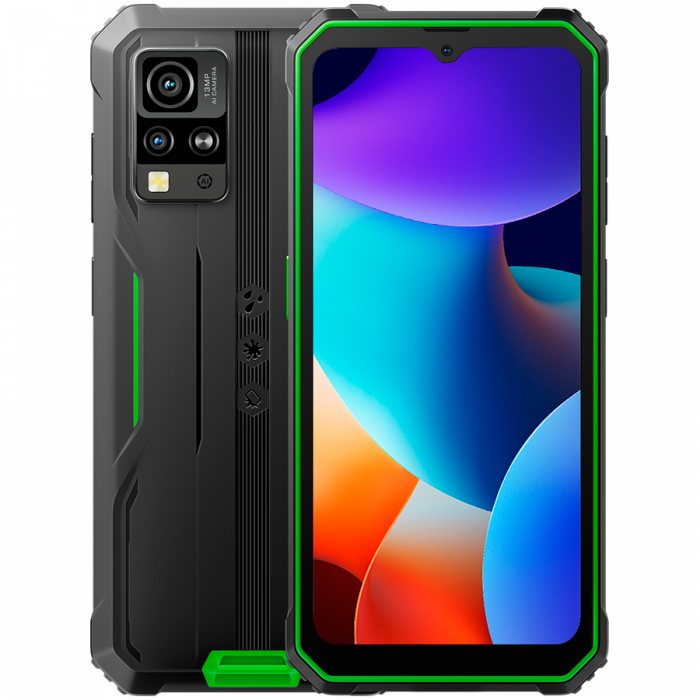 Blackview Rugged BV4800Pro LTE 6.56" HD+IPS 720x1612 60Hz GORILLA GLASS 5 T606 Octa-core 1.6GHz 4GB/128GB CAM Front 8MP Rear 16MP+2MP 5180mAh Android 15 5180mAh NO Charger Green [1]
