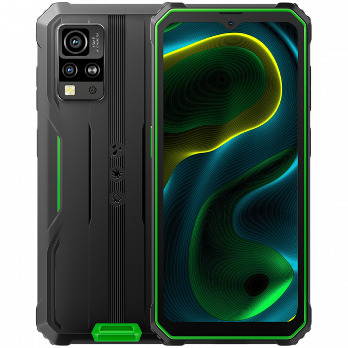 Blackview Rugged BV4800SE LTE 6.56" HD+IPS 720x1612 90Hz 4Gb+64Gb UMS9320E Octa-Core 1.8GHz CAM Front 8MP Rear 16MP+2MP NFC 5100mAh NO Charger Android 15 Green [1]