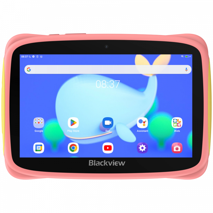 Blackview Tab 3 Kids, Pink, 7-inch HD 1024*600, 7731E Quad-core 1.3GHz, Front 0.3MP; Rear 2MP Camera, 2GB/32GB, 3280mAh battery, Doke 3.0 Go (Android 13), WiFi version, 802.11 b/g/n(2.4GHz), Bluetooth [1]