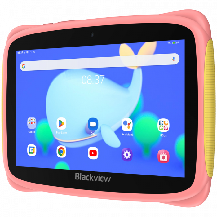 Blackview Tab 3 Kids, Pink, 7-inch HD 1024*600, 7731E Quad-core 1.3GHz, Front 0.3MP; Rear 2MP Camera, 2GB/32GB, 3280mAh battery, Doke 3.0 Go (Android 13), WiFi version, 802.11 b/g/n(2.4GHz), Bluetooth [3]