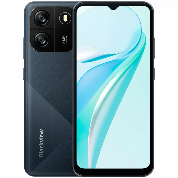 Blackview WAVE 6C 2GB/32GB, 6.5inch HD+ 720x1600 20:9, Octa-core, 5MP Front/8MP, Battery 5100mAh, Type-C, Android 13, Dual SIM, SD card slot, 30W wired charging, Black [1]