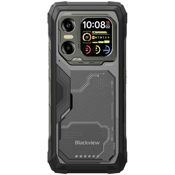 Blackview XPLORE 1X Rugged Phone 5G 6.78 inch FHD 2460x1080 120Hz + 2.01 inch 296x240 12/256Gb MT 7050 Octa-Core 2.4GHz 50MP Front 108+20MP Rear Cam Night vision WiFi6 NFC 10000mAh MIL-STD-810H Androi [5]