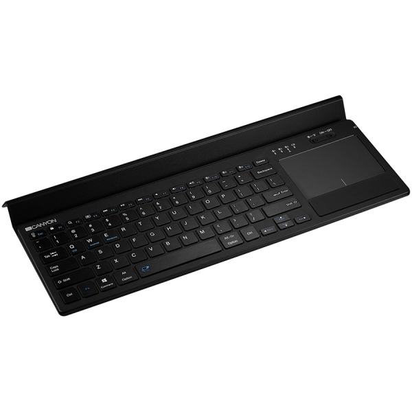 CANYON Bluetooth&2.4G wireless keyboard, max. 4 devices can be connected at same time, Bluetooth multi-device mode under Android, iOS, Win8 and Win10 system, touch panel with rubbery hand rest, US lay [2]