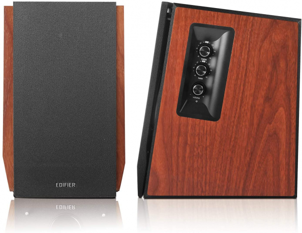 BOXE EDIFIER 2.0, RMS:  66W (2 x 15W, 2 x 18W), bluetooth telecomanda wireless, volum, bass, treble,  dual RCA, sub-out, brown, "R1700BTS-BR"(include timbru verde 5 leu) [4]