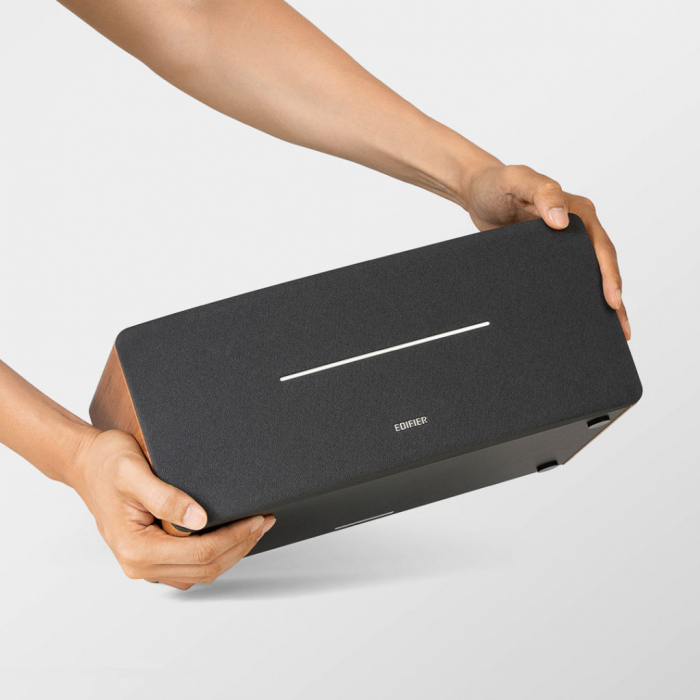 BOXE EDIFIER desktop bluetooth, RMS: 70W (2 x 20W, 2 x 15W), Bluetooth 5.0, RCA, AUX, Line-Out, brown, \\"D12-BR\\"  (include TV 0.75 lei) [3]