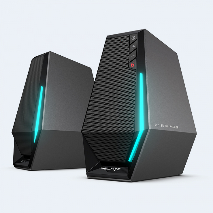 BOXE EDIFIER Gaming 2.0, RMS:   5W (2 x 2.5W), bass 2.5", control volum, BT/USB/AUX, sound mode: Music/Game/Movie, 12 x LED RGB, frecv. raspuns 98Hz-20KHz, USB power, black, "G1500-BK" (include TV 0.8 [2]