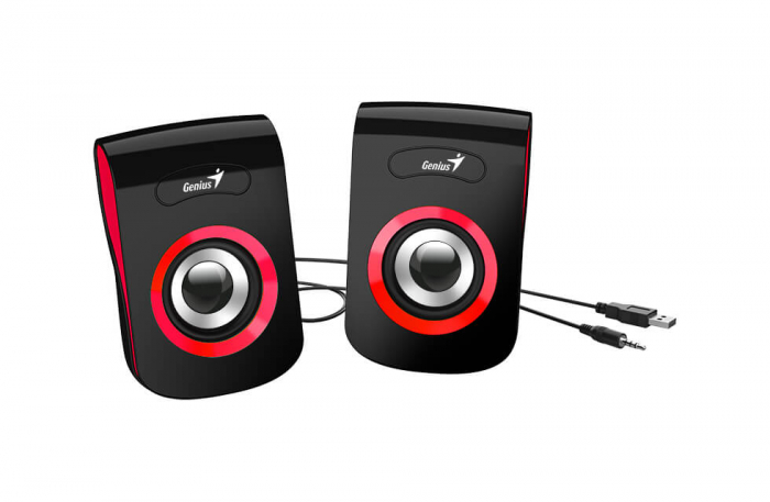 BOXE GENIUS 2.0, RMS:  6W (2 x 3W), USB power, red, \\"SP-Q180\\" \\"31730026401\\" (include TV 0.75 lei) [2]
