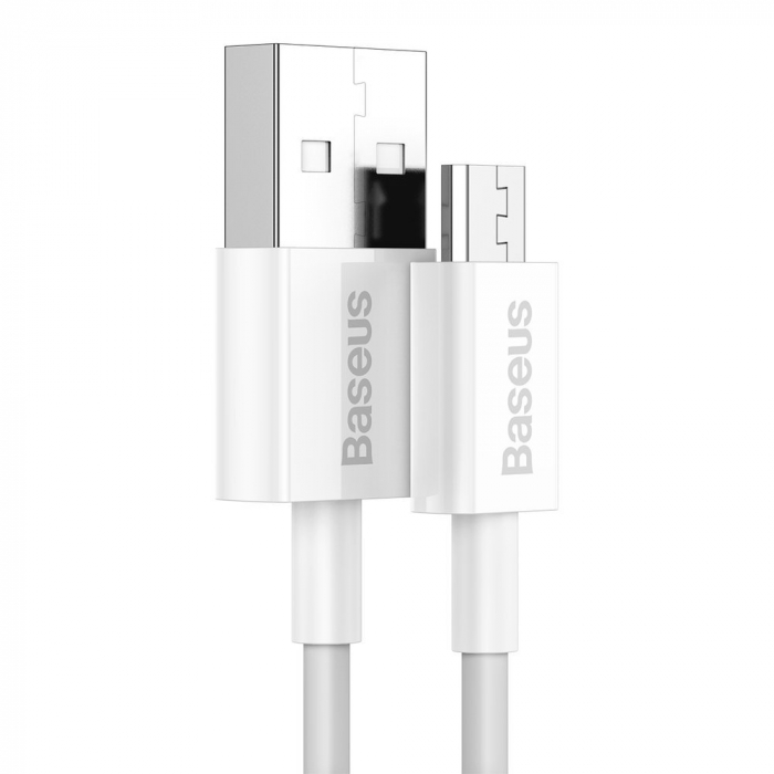 CABLU alimentare si date Baseus Superior, Fast Charging Data Cable pt. smartphone, USB la Micro-USB 2A, 1m, alb \\"CAMYS-01\\" (include TV 0.06 lei) [2]