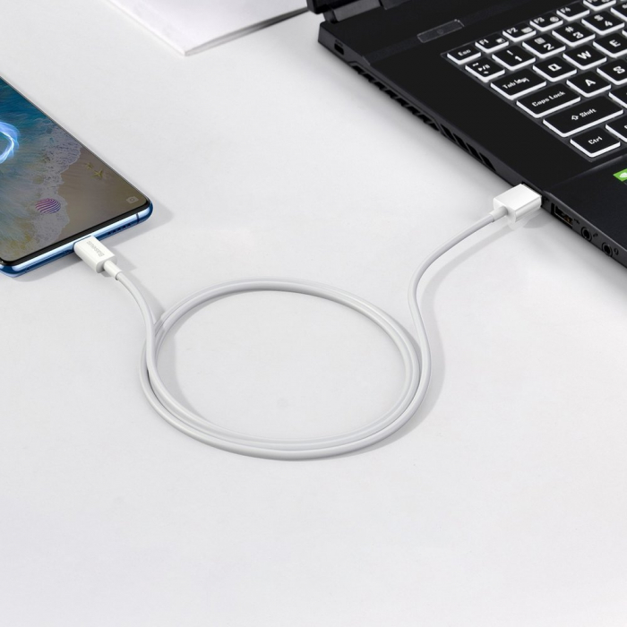 CABLU alimentare si date Baseus Superior, Fast Charging Data Cable pt. smartphone, USB la Micro-USB 2A, 1m, alb \\"CAMYS-01\\" (include TV 0.06 lei) [5]