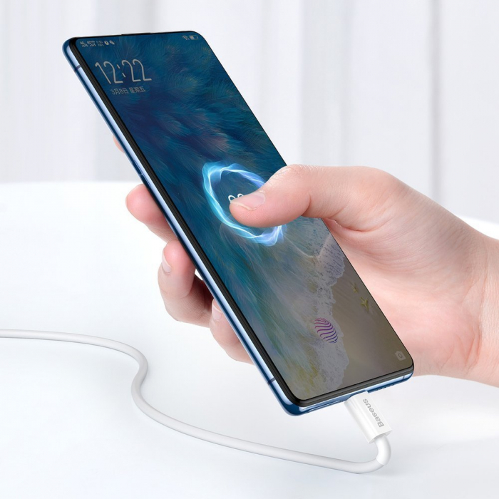 CABLU alimentare si date Baseus Superior, Fast Charging Data Cable pt. smartphone, USB la Micro-USB 2A, 1m, alb \\"CAMYS-01\\" (include TV 0.06 lei) [4]