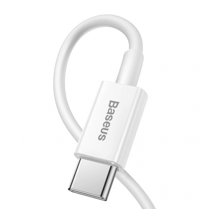 CABLU alimentare si date Baseus Superior, Fast Charging Data Cable pt. smartphone, USB Type-C la Lightning Iphone PD 20W, 0.25m, alb \\"CATLYS-A01\\" (include TV 0.06 lei) [3]
