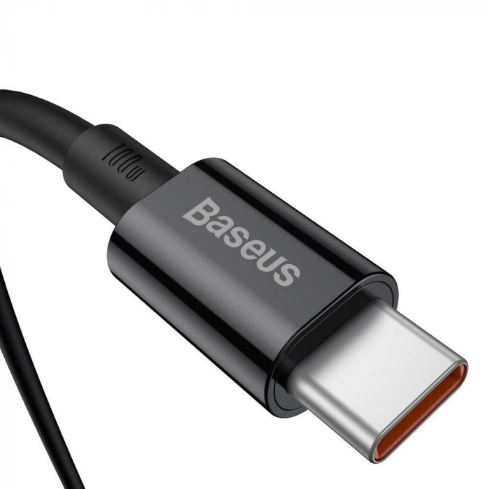 CABLU alimentare si date Baseus Superior, Fast Charging Data Cable pt. smartphone, USB Type-C la USB Type-C 100W, 1m, negru \\"CATLYS-A01\\" (include TV 0.06 lei) [3]