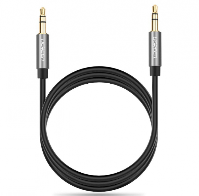 CABLU audio Ugreen, "AV119" stereo 3.5 mm jack (T) la 3.5 mm jack (T), 5m, conectori auriti, negru "10737" (include TV 0.18lei) - 6957303817375 [2]