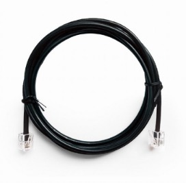 CABLU TELEFONIC GEMBIRD 6P4C,  2m, round, black, \\"TC6P4CR-2M\\" (include TV 0.06 lei) [2]
