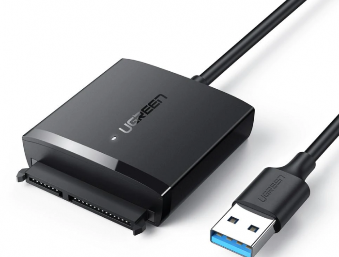 CABLU USB adaptor Ugreen, \\"CM321\\" USB 3.0 (T) la S-ATA (T), 50cm, adaptor USB la HDD S-ATA 2.5\\", negru, \\"70609\\" (include TV 0.18lei) - 6957303876099 [1]