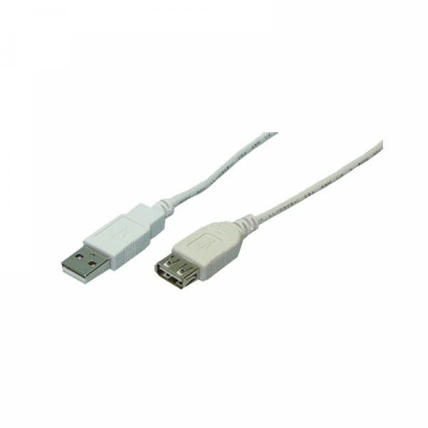 CABLU USB LOGILINK prelungitor, USB 2.0 (T) la USB 2.0 (M),  5m, gri, "CU0012" [1]