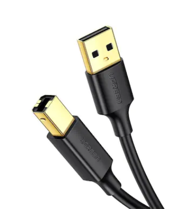 CABLU USB Ugreen pt. imprimanta, \\"US135\\" USB 2.0 (T) la USB 2.0 Type-B (T), 1m, conectori auriti, negru, \\"20846\\" (include TV 0.06 lei) - 6957303828463 [3]