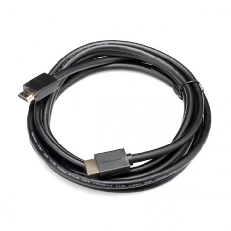 CABLU video Ugreen, \\"HD104\\" HDMI (T) la HDMI (T), rezolutie maxima 4K UHD (3840 x 2160) la 60 Hz, conectori auriti, 5m, negru \\"10109\\" (include TV 0.15 lei) - 6957303811090 [2]
