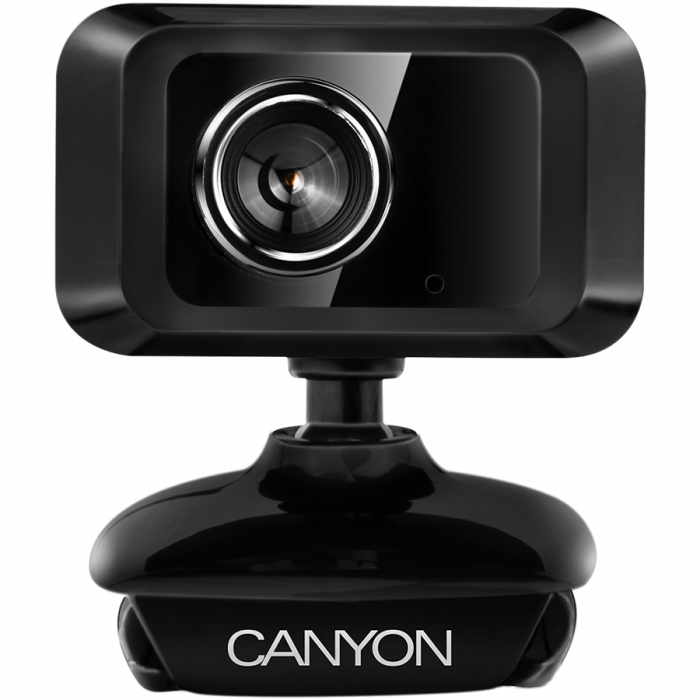 CANYON C1, Enhanced 1.3 Megapixels resolution webcam with USB2.0 connector, viewing angle 40°, cable length 1.25m, Black, 49.9x46.5x55.4mm, 0.065kg [2]
