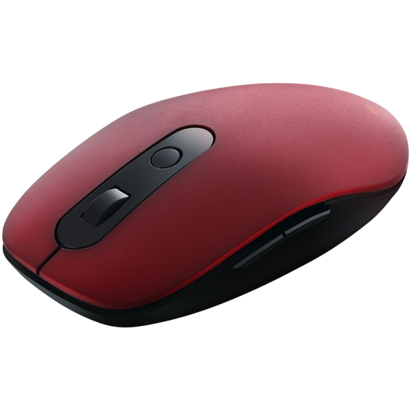 Canyon 2 in 1 Wireless optical mouse with 6 buttons, DPI 800/1000/1200/1500, 2 mode(BT/ 2.4GHz), Battery AA*1pcs, Red, 65.4*112.25*32.3mm, 0.092kg [2]