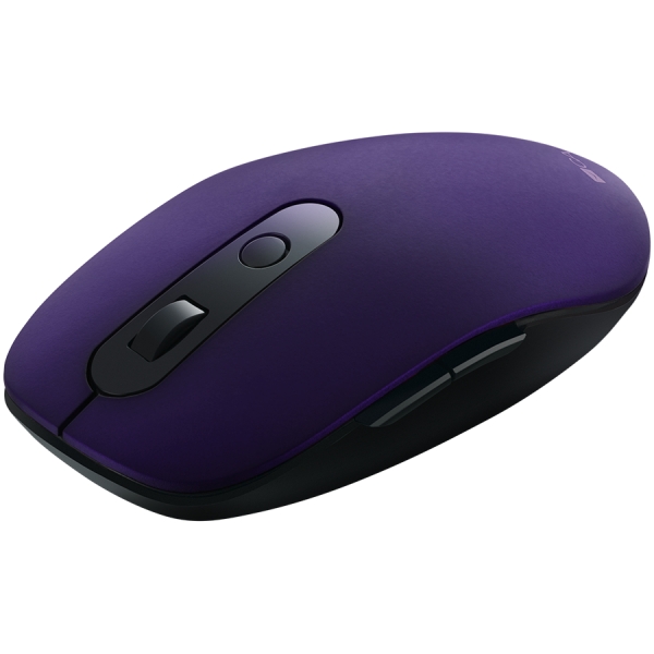 CANYON MW-9, 2 in 1 Wireless optical mouse with 6 buttons, DPI 800/1000/1200/1500, 2 mode(BT/ 2.4GHz), Battery AA*1pcs, Violet, silent switch for right/left keys, 65.4*112.25*32.3mm, 0.092kg [2]