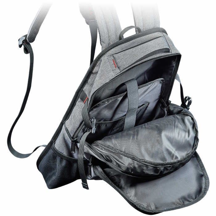 CANYON BP-G8 Backpack for 15.6'' laptop, material 600D polyester,dark gray,480*300*200mm 0.7kg ,capacity 18L [4]