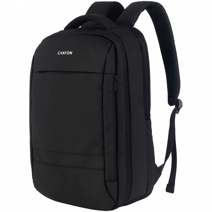 CANYON BPL-5, Laptop backpack for 15.6 inch, Product spec/size(mm): 440MM x300MM x 170MM, Black, EXTERIOR materials:100% Polyester, Inner materials:100% Polyester, max weight (KGS): 12kgs [2]