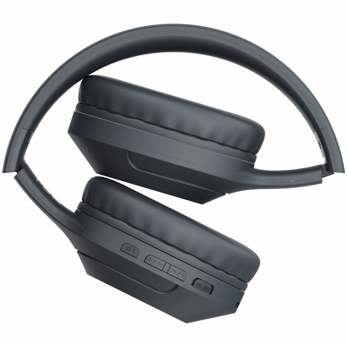 CANYON BTHS-3, Canyon Bluetooth headset,with microphone, BT V5.1 JL6956, battery 300mAh, Type-C charging plug, PU material, size:168*190*78mm, charging cable 30cm and audio cable 100cm, Dark grey [3]