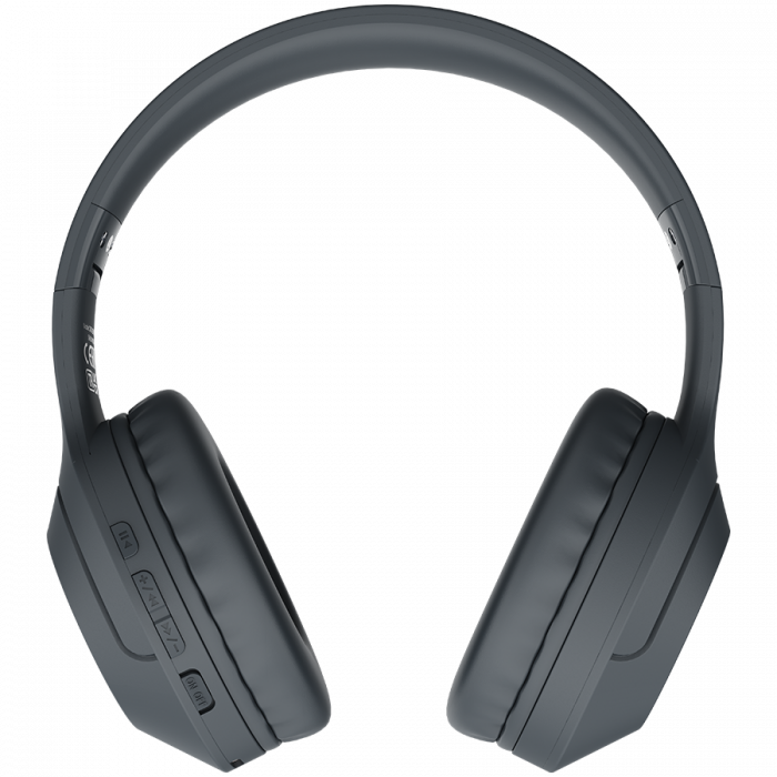 CANYON BTHS-3, Canyon Bluetooth headset,with microphone, BT V5.1 JL6956, battery 300mAh, Type-C charging plug, PU material, size:168*190*78mm, charging cable 30cm and audio cable 100cm, Dark grey [2]