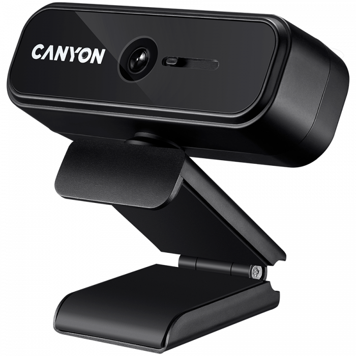 CANYON C2N, 1080P full HD 2.0Mega fixed focus webcam with USB2.0 connector, 360 degree rotary view scope, built in MIC, Resolution 1920*1080, viewing angle 88°, cable length 1.5m, 90*60*55mm, 0.095kg, [1]