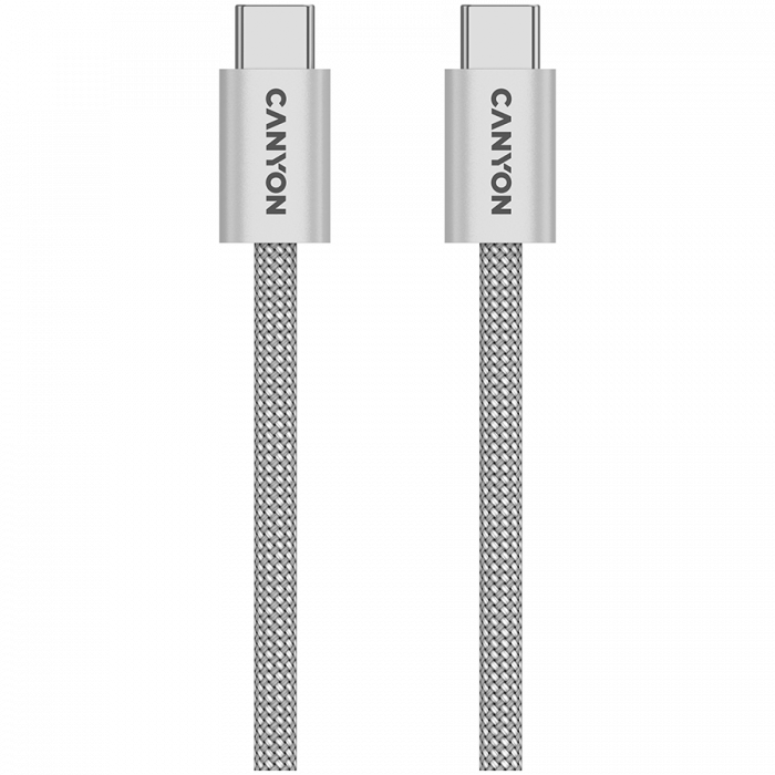 CANYON cable OnWire 60MG C-C 60W Magnet Braided 1m Light Grey [1]