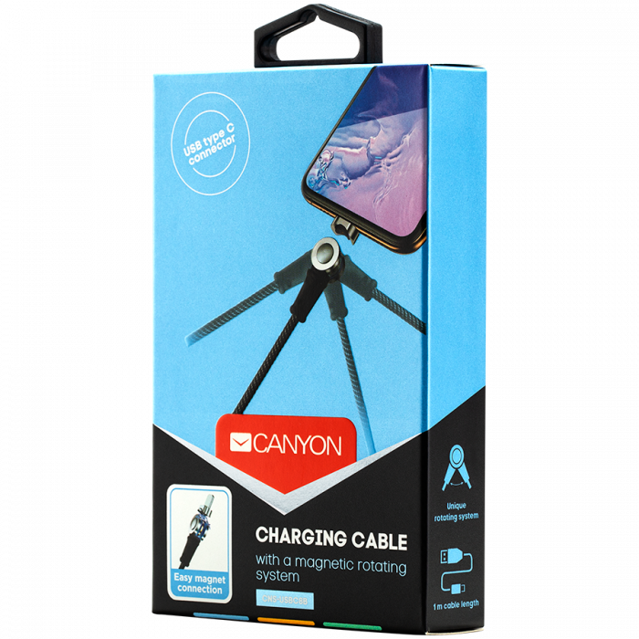CANYON cable UC-8 A-C Magnetic 10W 1m Black [4]
