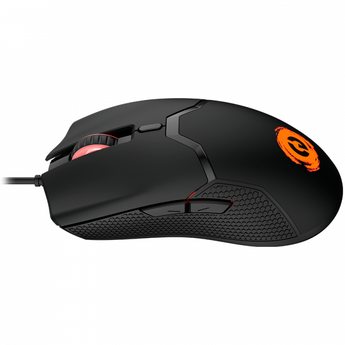 CANYON Carver GM-116,  6keys Gaming wired mouse, A603EP sensor, DPI up to 3600, rubber coating on panel, Huano 1million switch, 1.65M PVC cable, ABS material. size: 130*69*38mm, weight: 105g, Black [5]