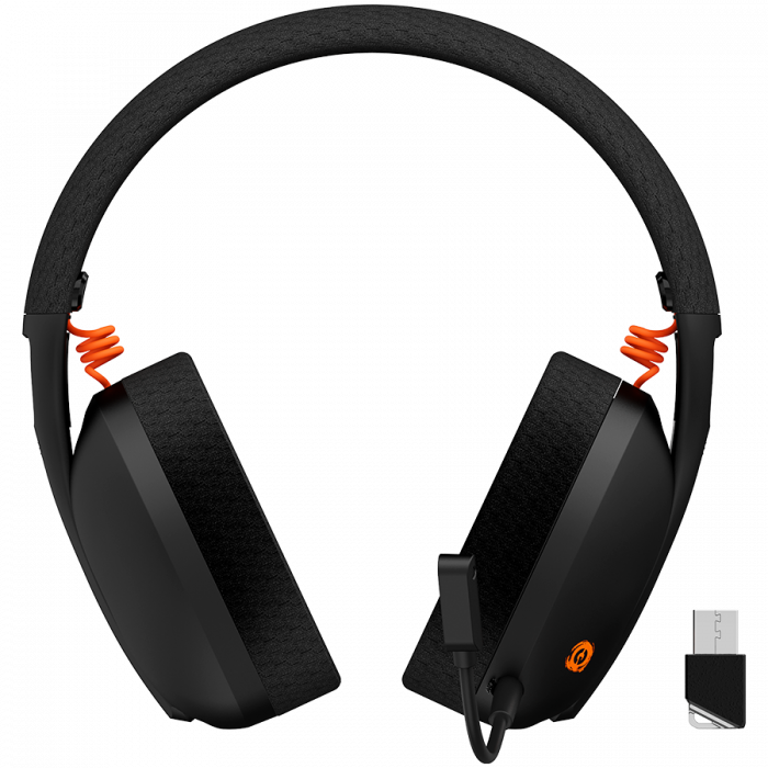 CANYON Ego GH-13, Gaming BT headset, +virtual 7.1 support in 2.4G mode, with chipset BK3288X, BT version 5.2, cable 1.8M, size: 198x184x79mm, Black [2]