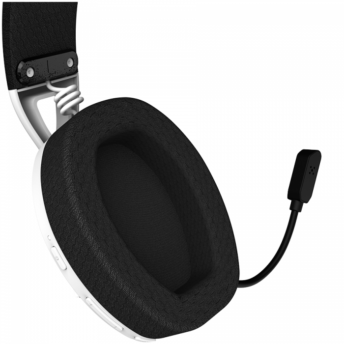 CANYON Ego GH-13, Gaming BT headset, +virtual 7.1 support in 2.4G mode, with chipset BK3288X, BT version 5.2, cable 1.8M, size: 198x184x79mm, White [7]