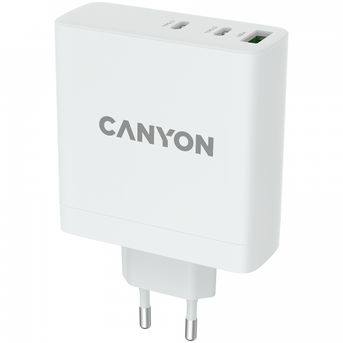 CANYON H-140-01, Wall charger with 1USB-A, 2 USB-C. Input:100-240V~50/60Hz, 2.0A Max. USB-A Output: 5V /9V /12V/20V /28V Max Output Current:5.0A max [2]