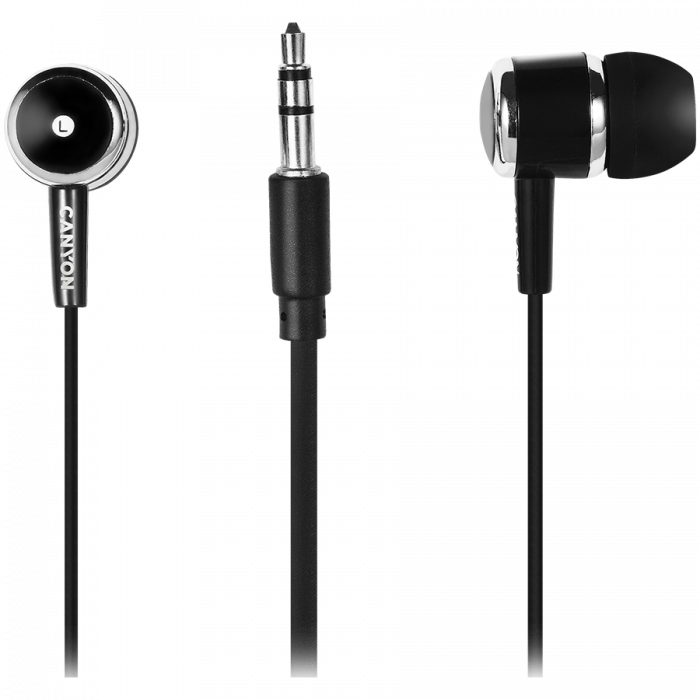 CANYON headphones EPM-01 Mic 1.2m Black [2]