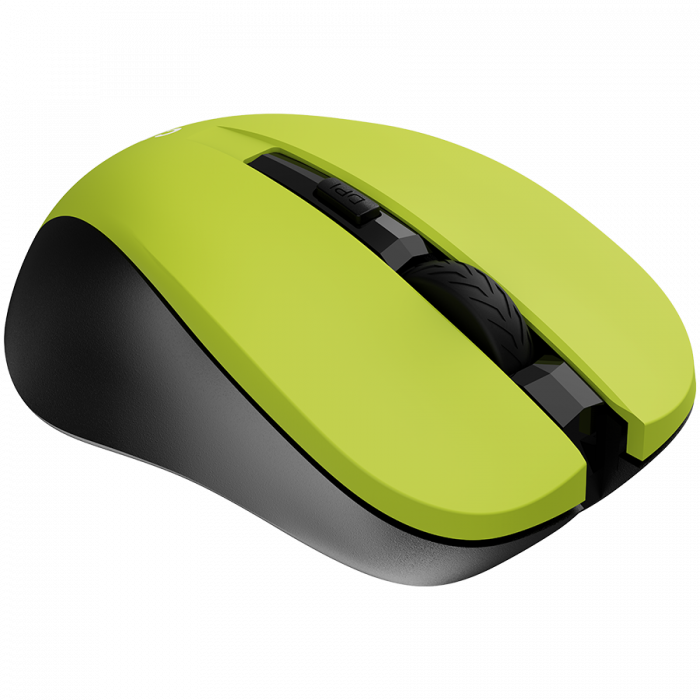 CANYON MW-1, Yellow 2.4GHz wireless optical mouse with 3 buttons, 800/1200/1600 DPI adjustable [5]