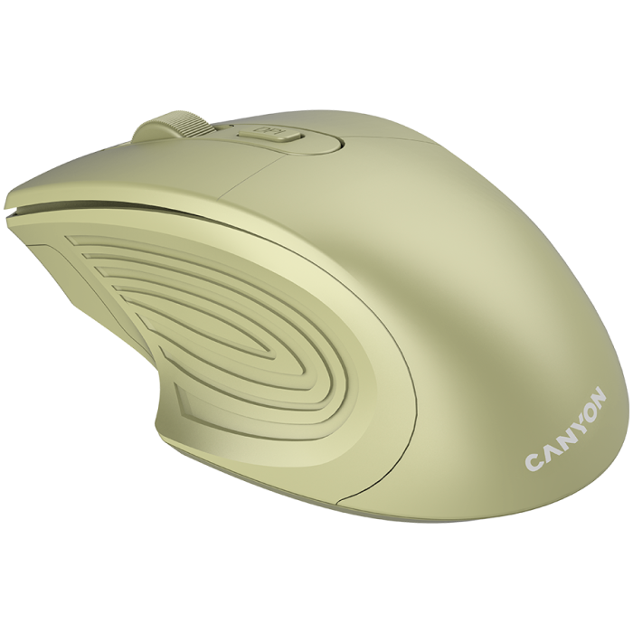 CANYON MW-15, 2.4GHz Wireless Optical Mouse with 4 buttons, DPI 800/1200/1600, Golden, 115*77*38mm, 0.064kg [3]
