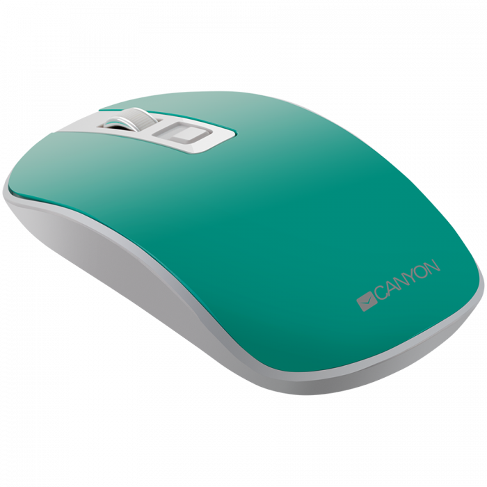 CANYON MW-18, 2.4GHz Wireless Rechargeable Mouse with Pixart sensor, 4keys, Silent switch for right/left keys,Add NTC DPI: 800/1200/1600, Max. usage 50 hours for one time full charged, 300mAh Li-poly  [3]