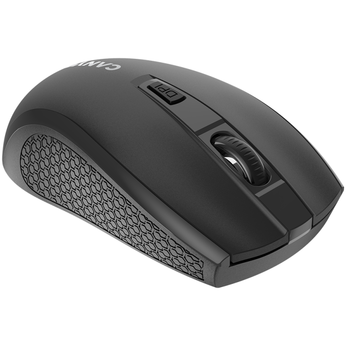CANYON MW-7, 2.4Ghz wireless mouse, 6 buttons, DPI 800/1200/1600, with 1 AA battery ,size 110*60*37mm,58g,black [3]